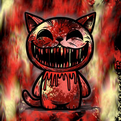 smiling cat horror
