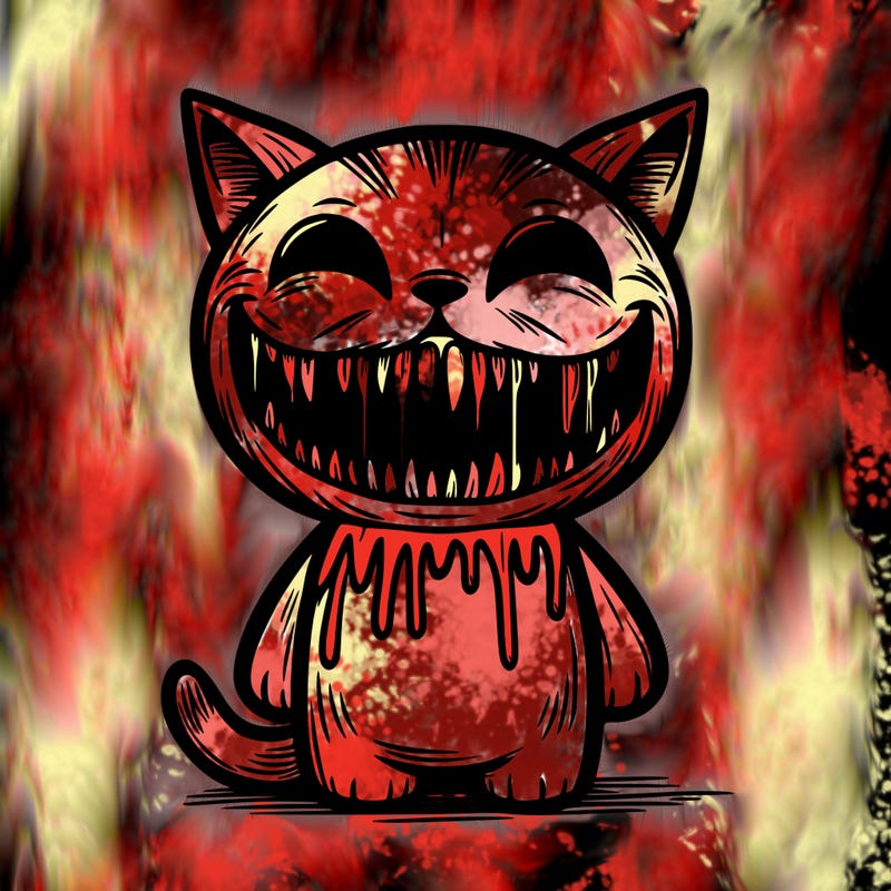smiling cat horror