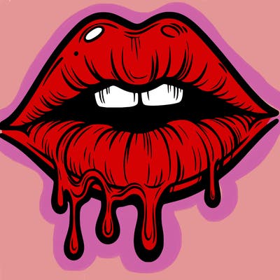lips that look realistic and drip