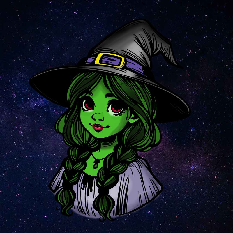 halloween realistic witch