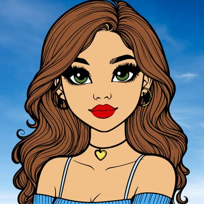 realistic pretty girl