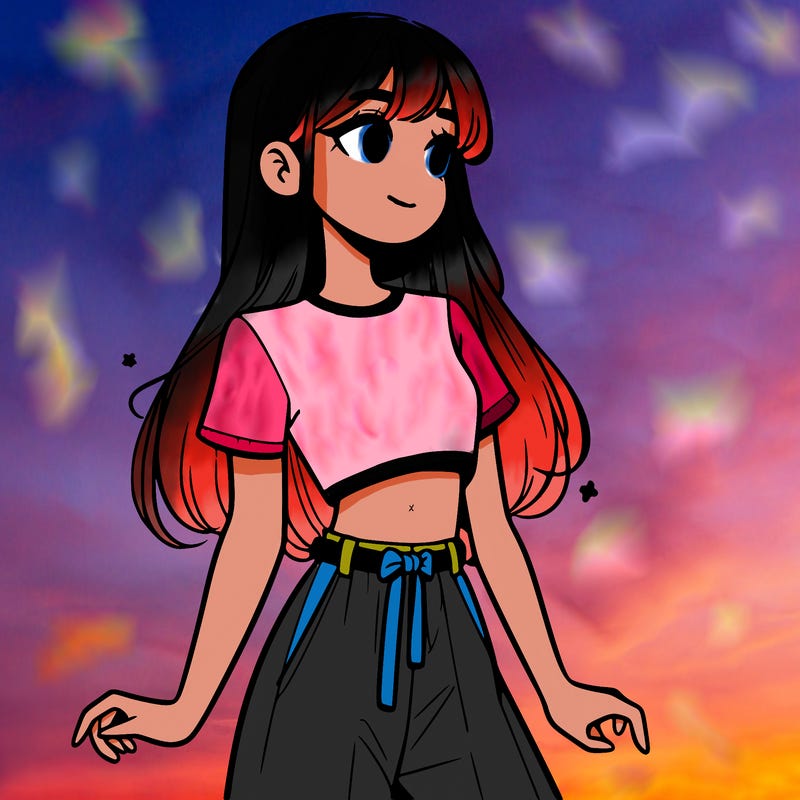 girl in a cute crop top