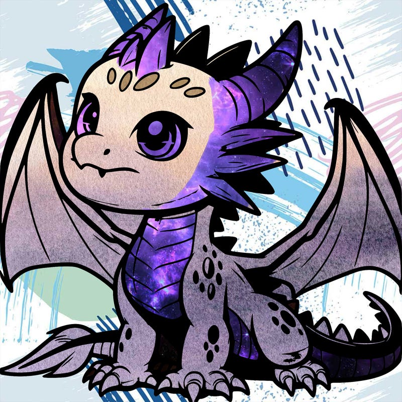 fierce baby night dragon