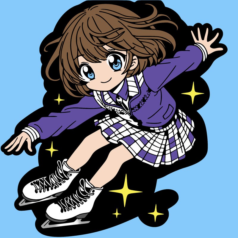 manga girl figure skating