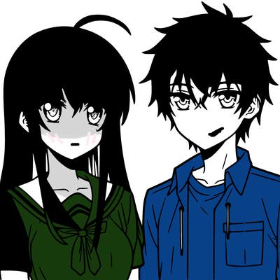 anime girl and boy