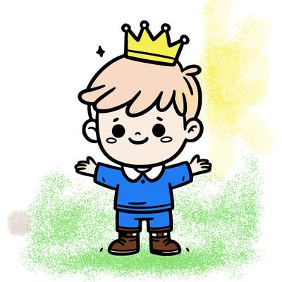 boy with a crown