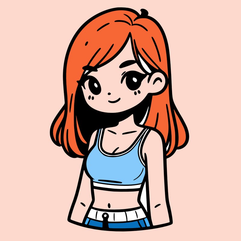 girl with crop top