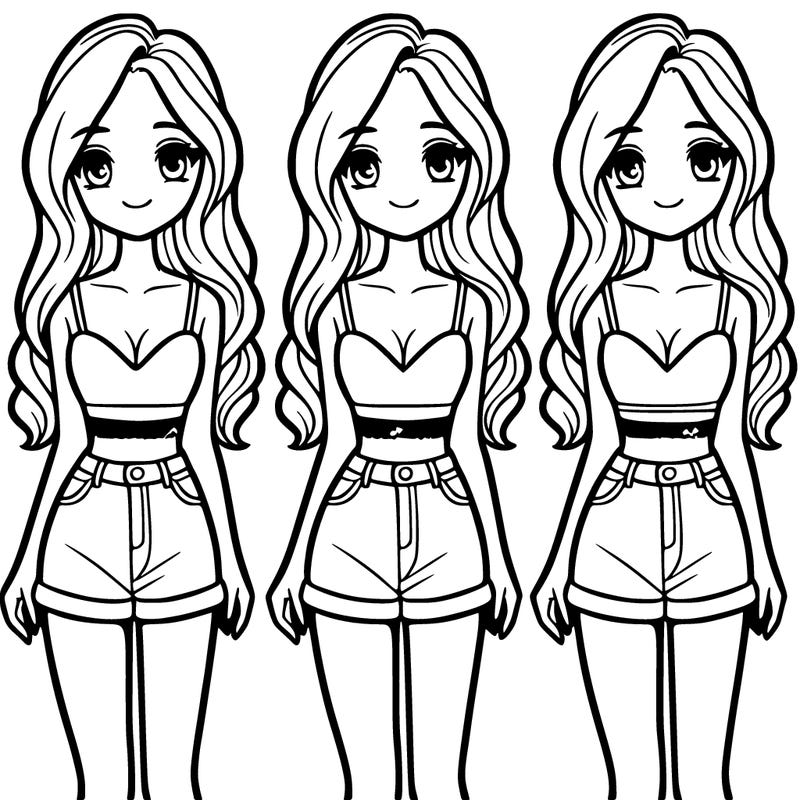 girl in a cute crop top