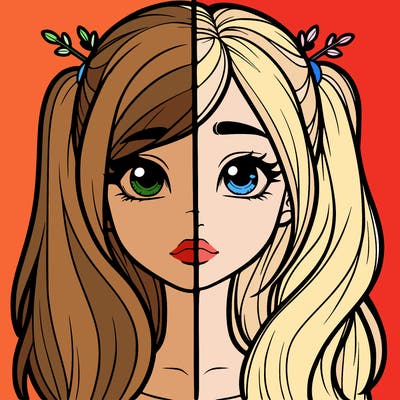 realistic girl split