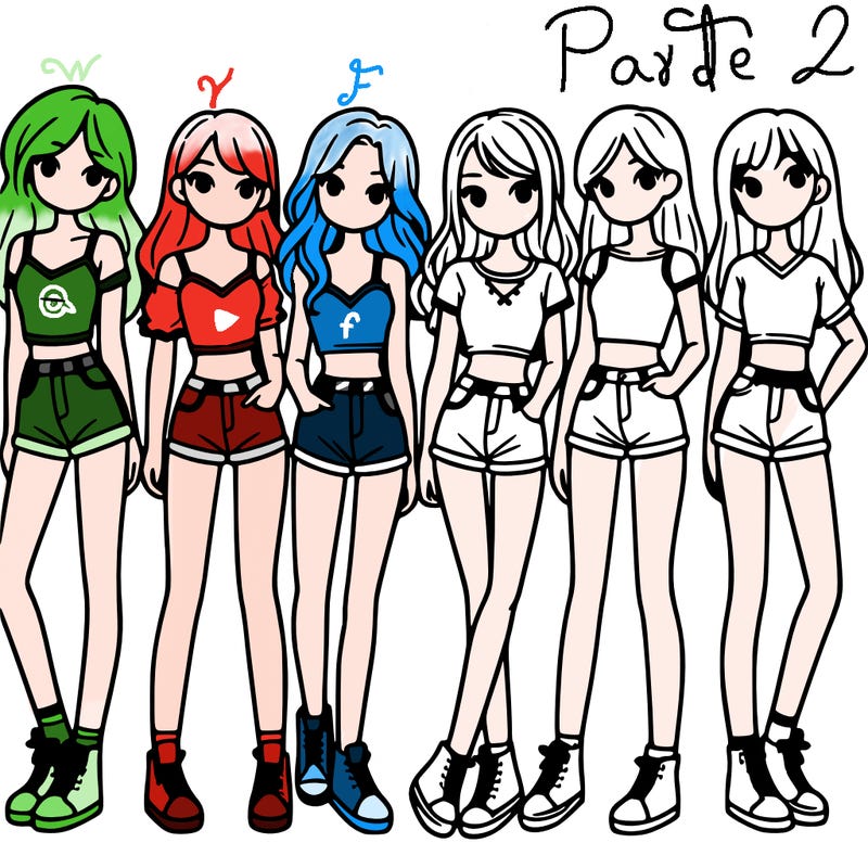 a group of girls wearing crop tops and shorts