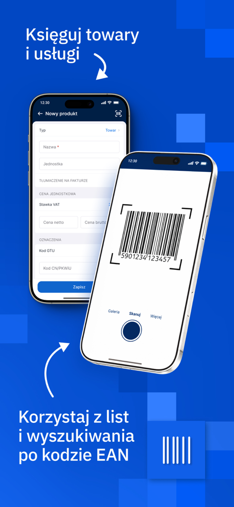 Scanner de codes-barres de l'application IFIRMA pour ajouter et rechercher des produits par code EAN