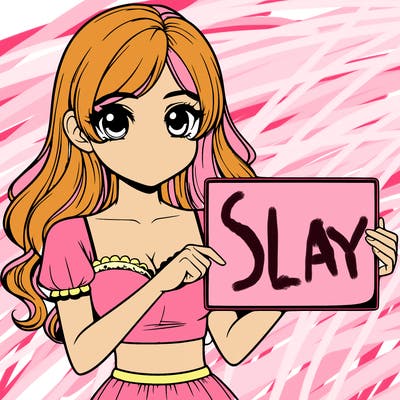 realistic pretty girl holding blank sign