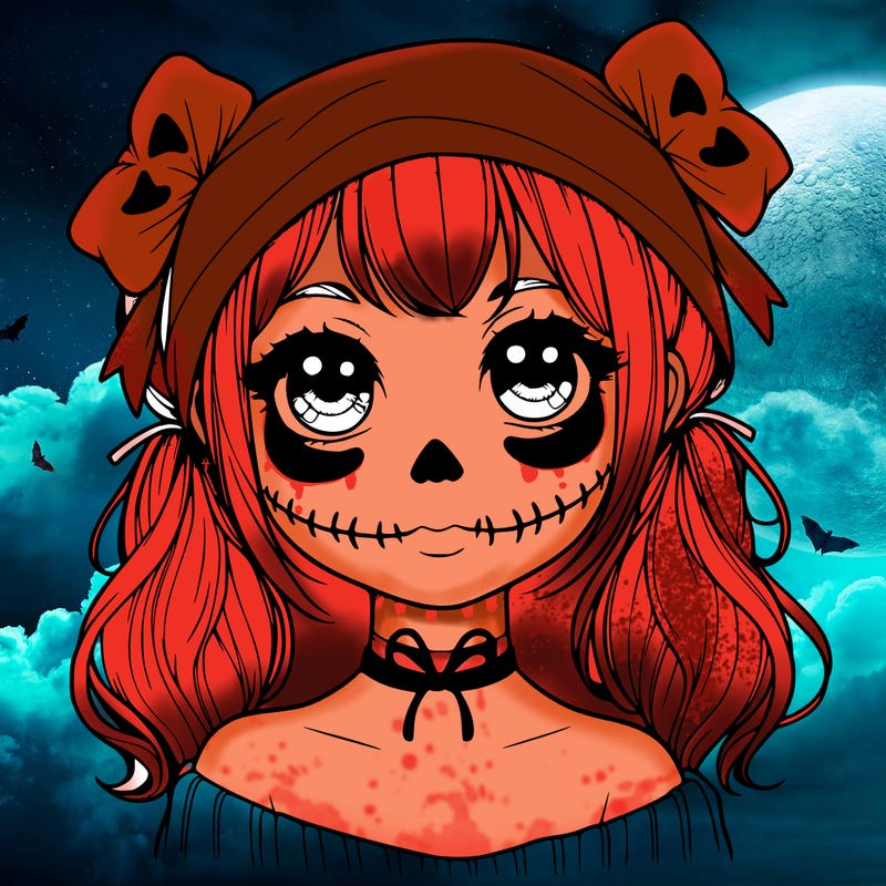 realistic girl halloween
