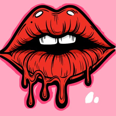 lips that look realistic and drip
