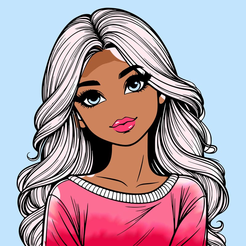 realistic beautiful girl