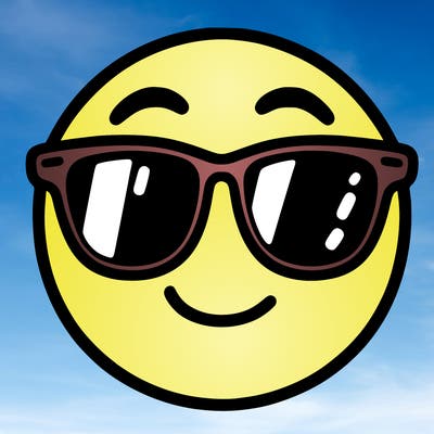 emoji with sunglasses
