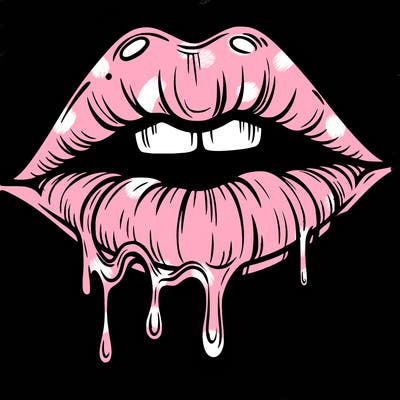 lips that look realistic and drip