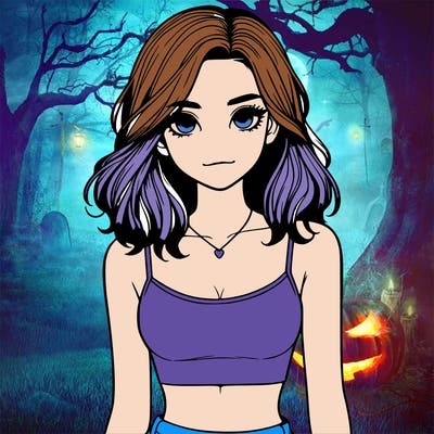 realistic girl with crop top