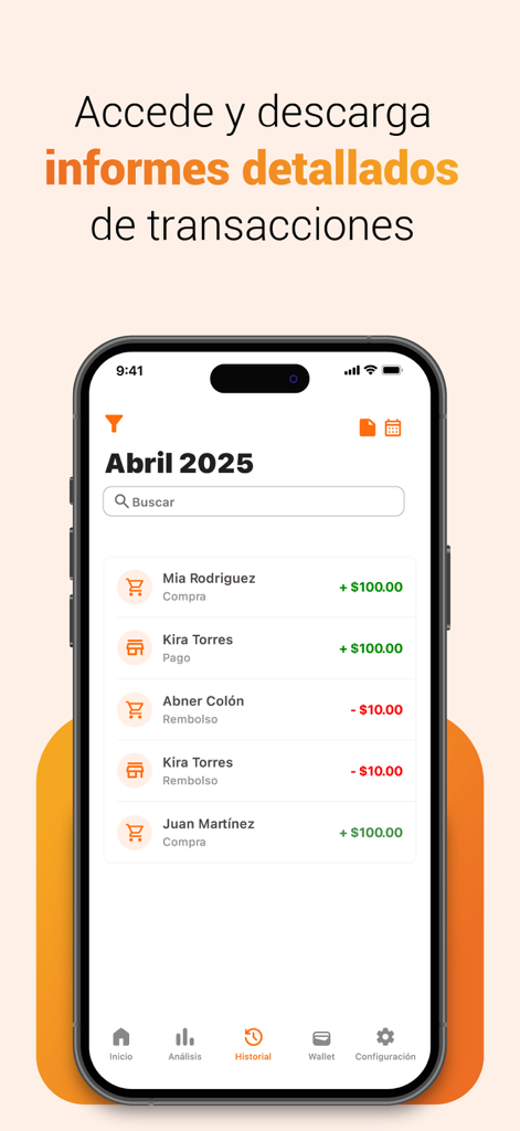 ATH Business transaction history screen showing payment reports