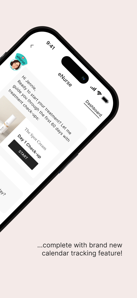 Musely - Interface eNurse da Musely para rastrear o progresso do tratamento de cuidados com a pele