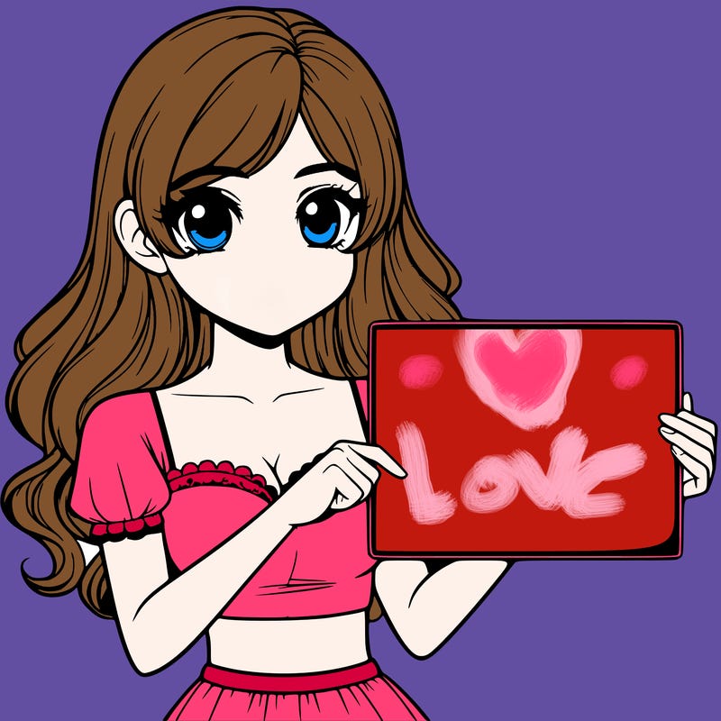 realistic pretty girl holding blank sign