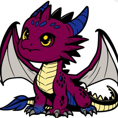 fierce baby night dragon