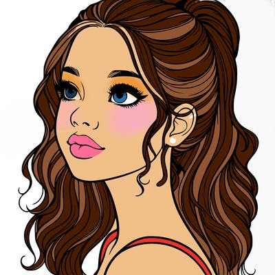 beautiful realistic girl