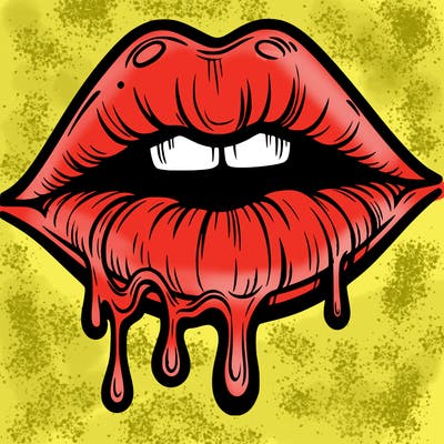 lips that look realistic and drip