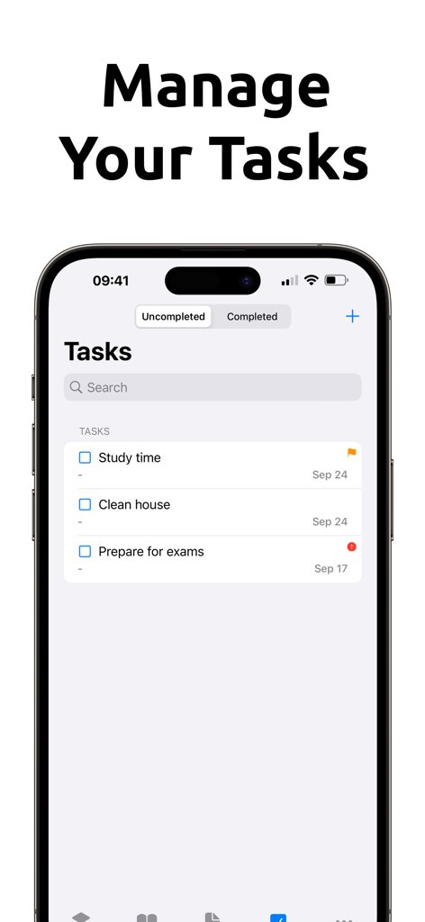 School Planner - Timetable - School Planner app task management screen showing student assignments and deadlines.