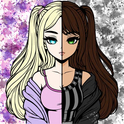 realistic girl split