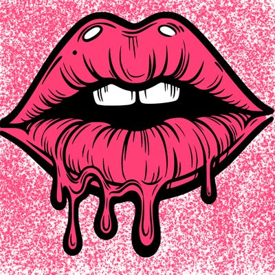 lips that look realistic and drip