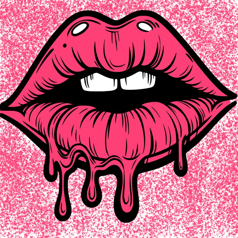 lips that look realistic and drip