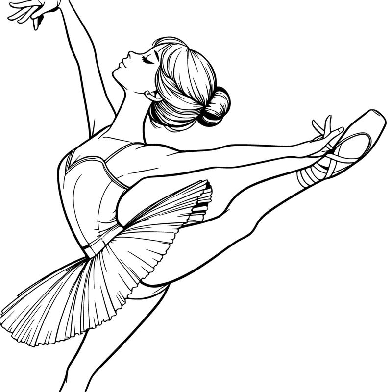 realistic ballerina