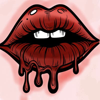lips that look realistic and drip