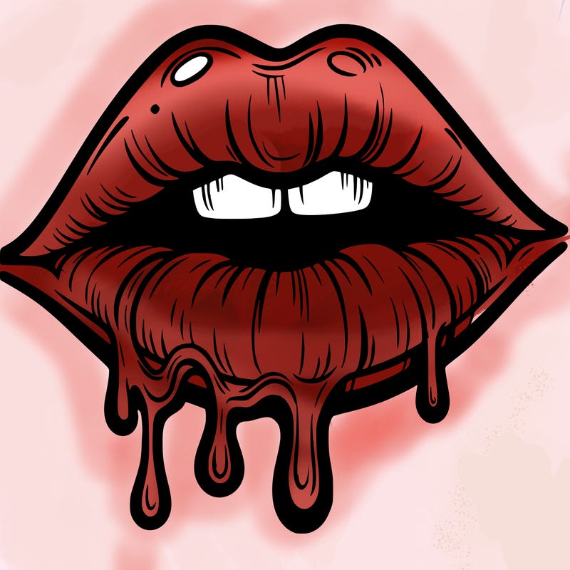 lips that look realistic and drip