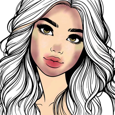 beautiful realistic girl