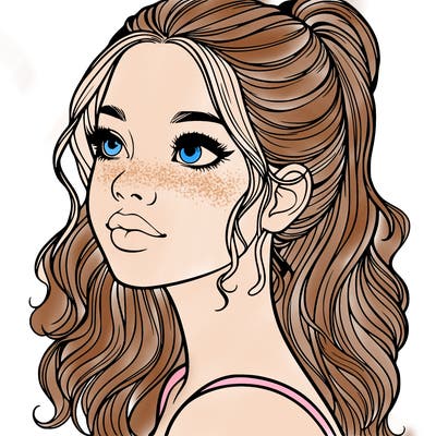 beautiful realistic girl