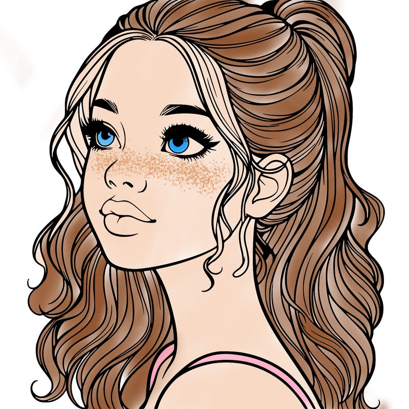 beautiful realistic girl
