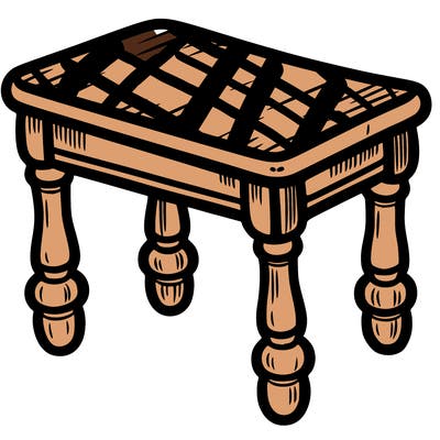 a table on legs