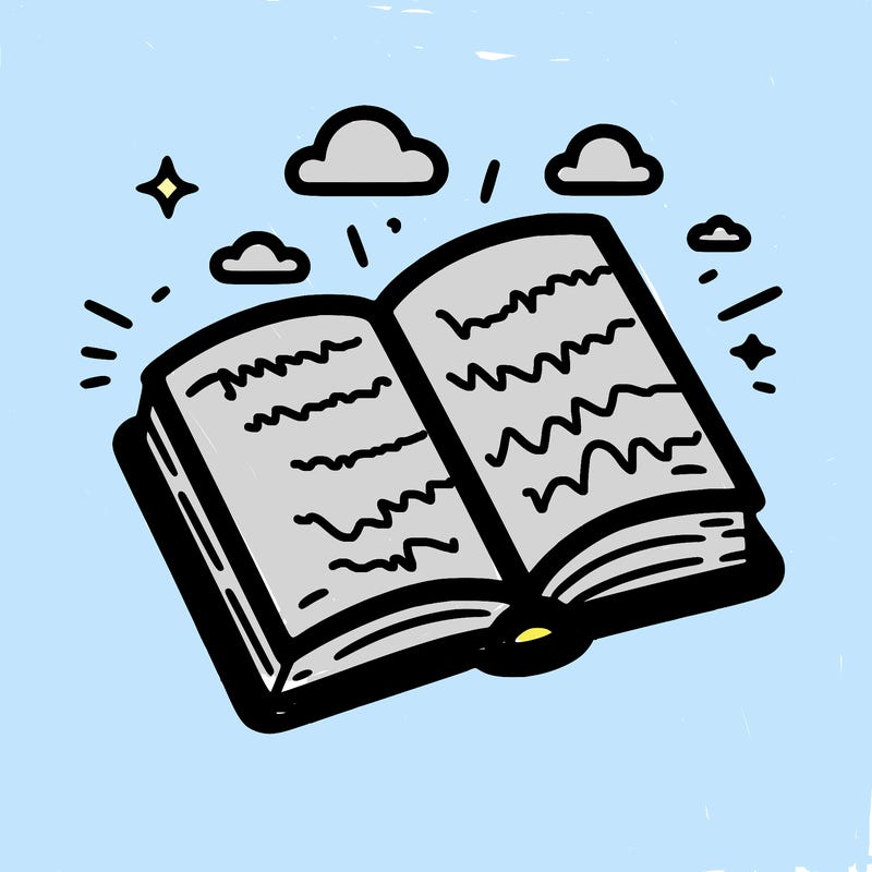 simple open book