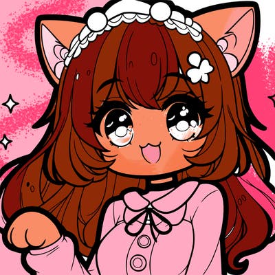 cute anime cat girl