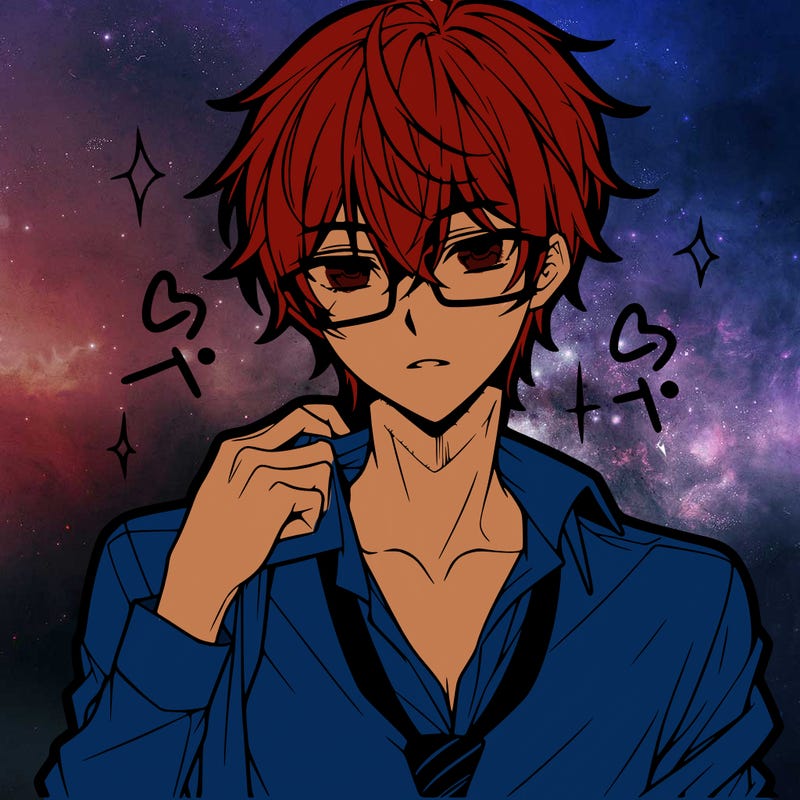 anime hot boy with glasses