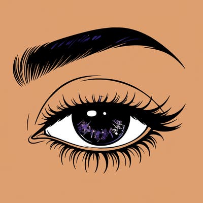 eye closed realistic