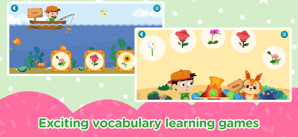 Spanish & English for Kids - Educational vocabulary games for children in Spanish and English