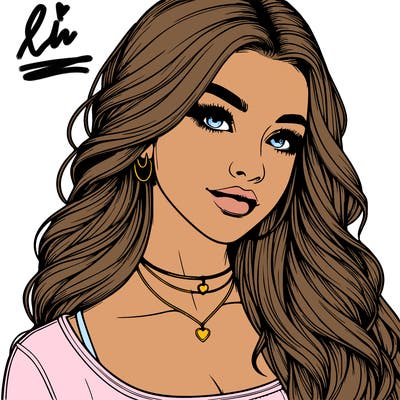 detailed realistic girl