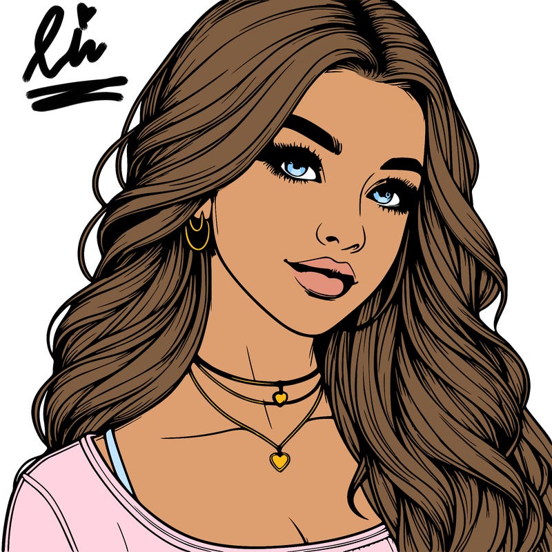 detailed realistic girl