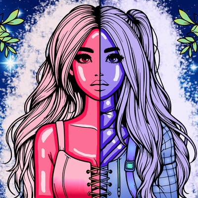 realistic girl split