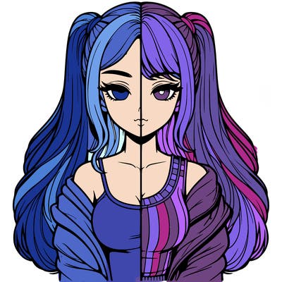 realistic girl split