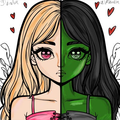 realistic girl split