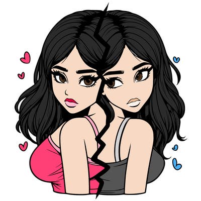 realistic girl split